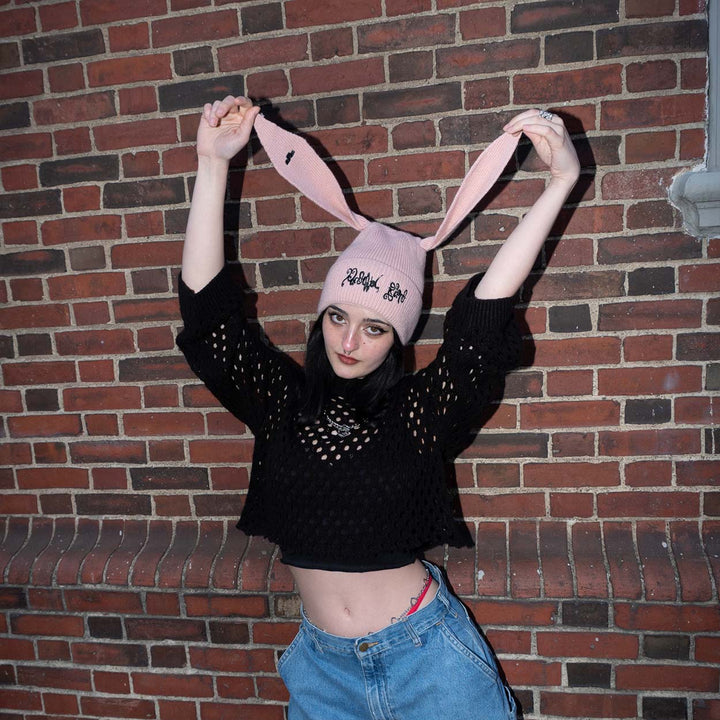 Bunny Ears Beanie - Pink