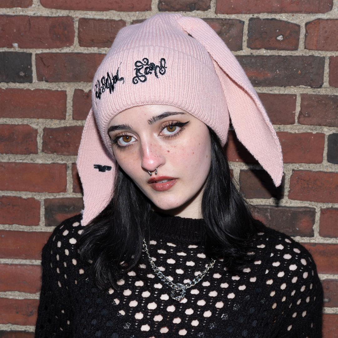 Bunny Ears Beanie - Pink