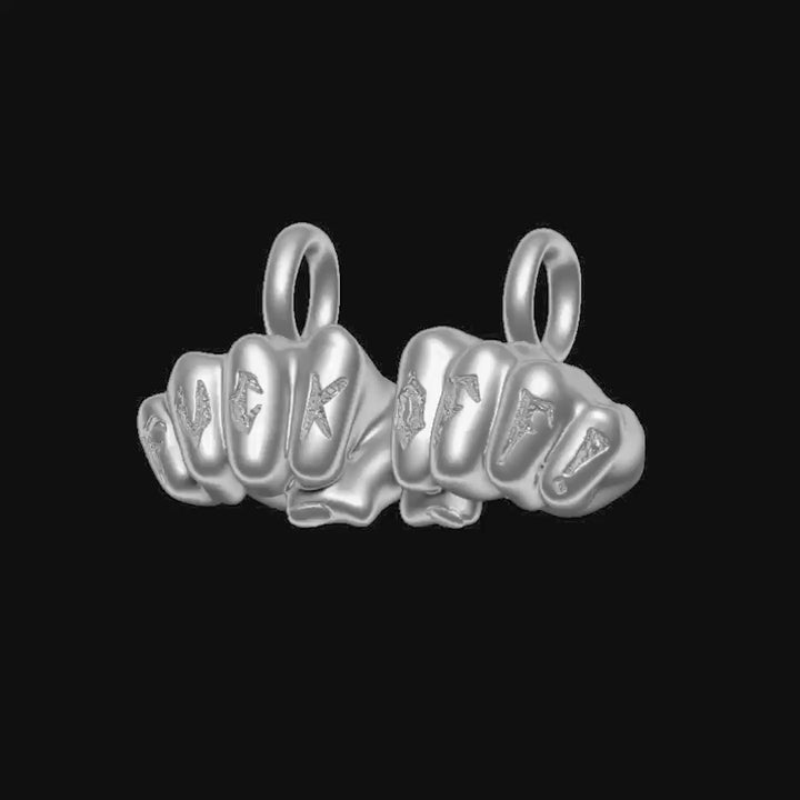 Fuck Off Pendant - Sterling Silver