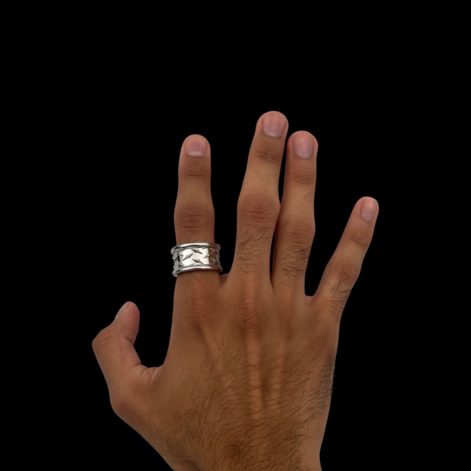 Diamond Plate Ring - Stainless Steel Rings Personal Fears Personal Fears Diamond Plate Ring | Stainless Steel Jewelry | Punk Ring