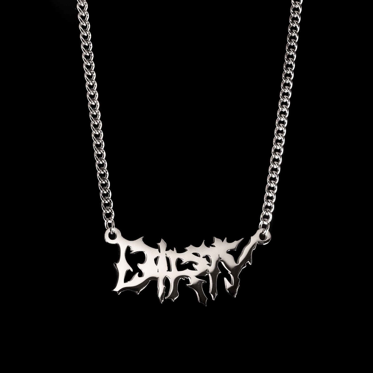 Dirty Chain Necklaces Personal Fears Personal Fears Dirty Nameplate Chain | Personal Fears | Sexy Jewelry