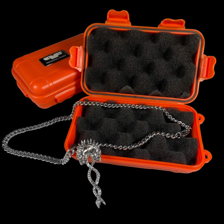 Personal Fears Dual Spine Stainless Steel Jewelry In Carrying Case