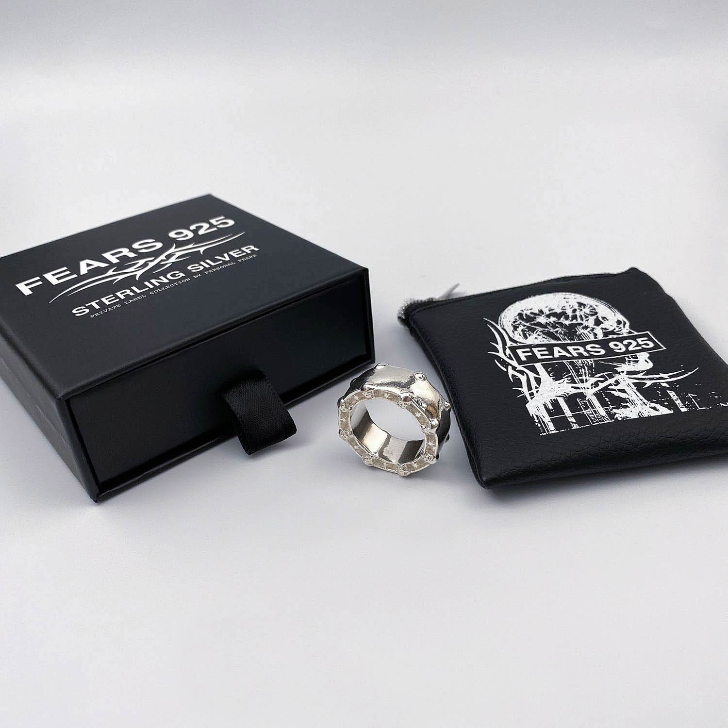 Head Honcho Ring - Sterling Silver Rings FEARS 925 Personal Fears Head Honcho Ring | Luxury Jewelry Men | Big Sterling Silver Ring