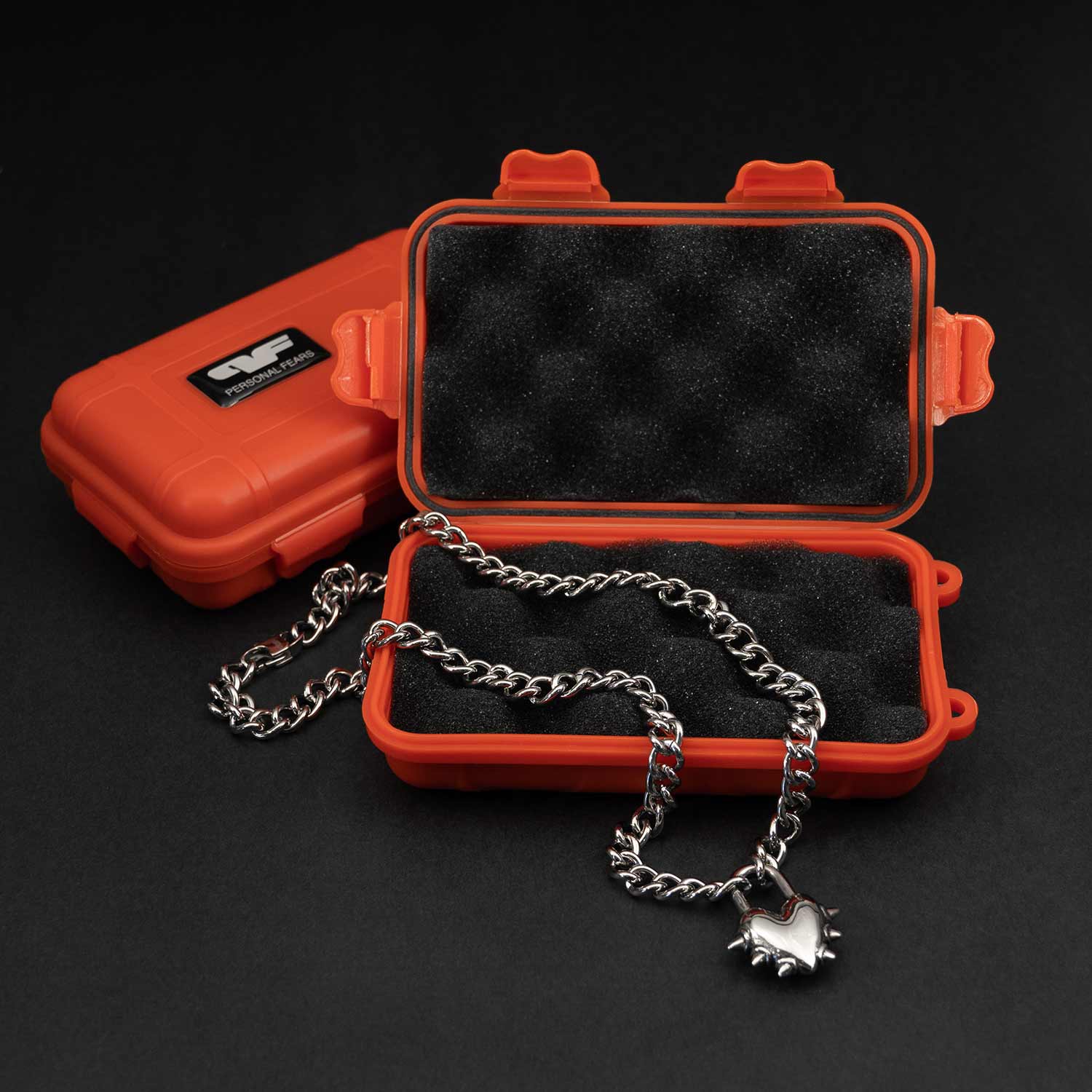 Personal Fears Vicious Heart Chain With Custom Waterproof Stash Case