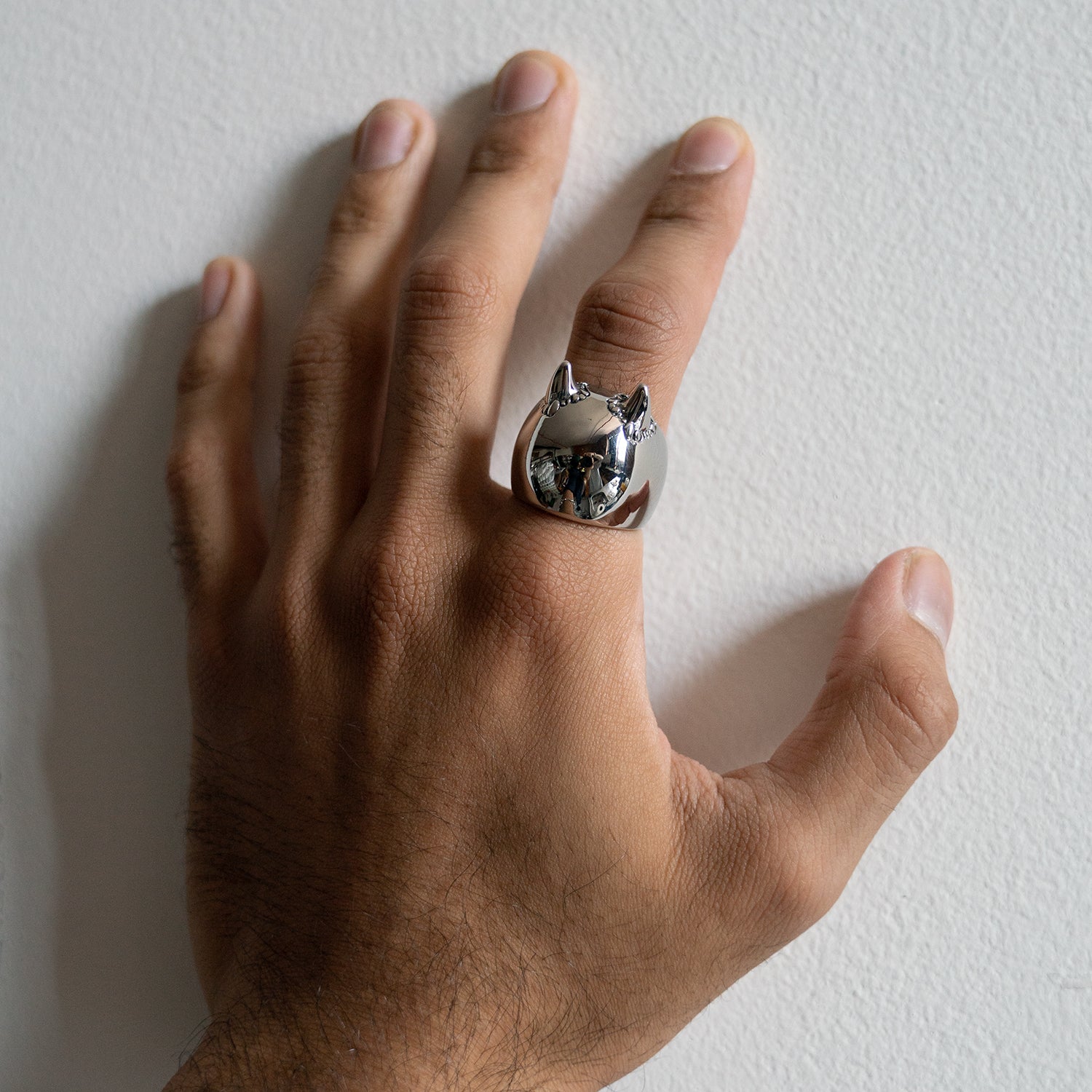 Hornball Ring ring Personal Fears Personal Fears Hornball Ring | Devil Ring | Evil Jewelry | Modern Rings