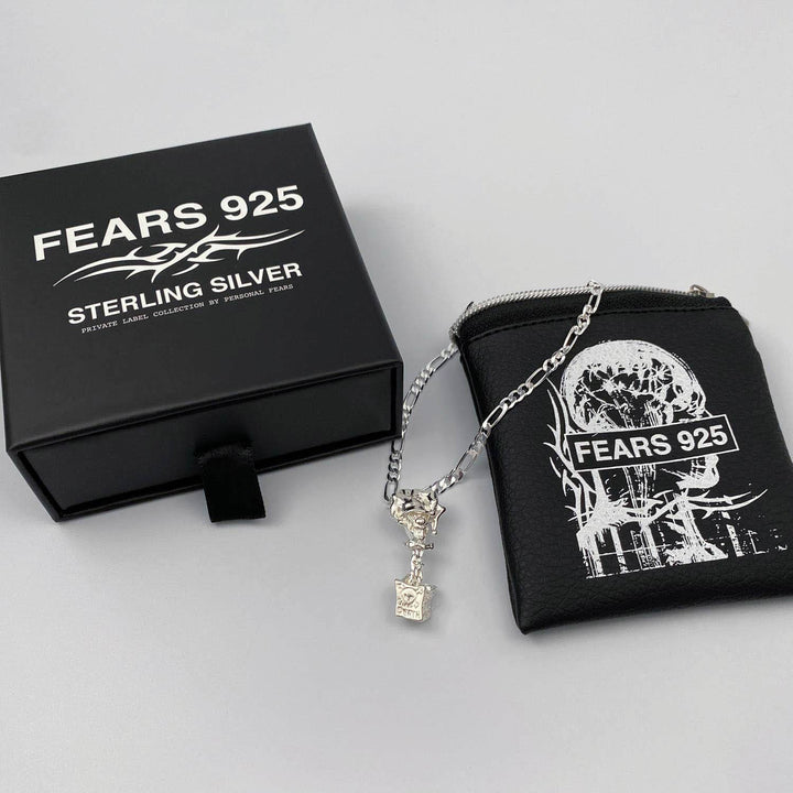 Sterling Silver Personal Fears Jack In The Box Pendant With Box and Bag