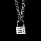 Locked Up Pendant Chain - ltd edition chain Personal Fears Personal Fears Locked Up Pendant Chain | Lock Necklace | Padlock Chain