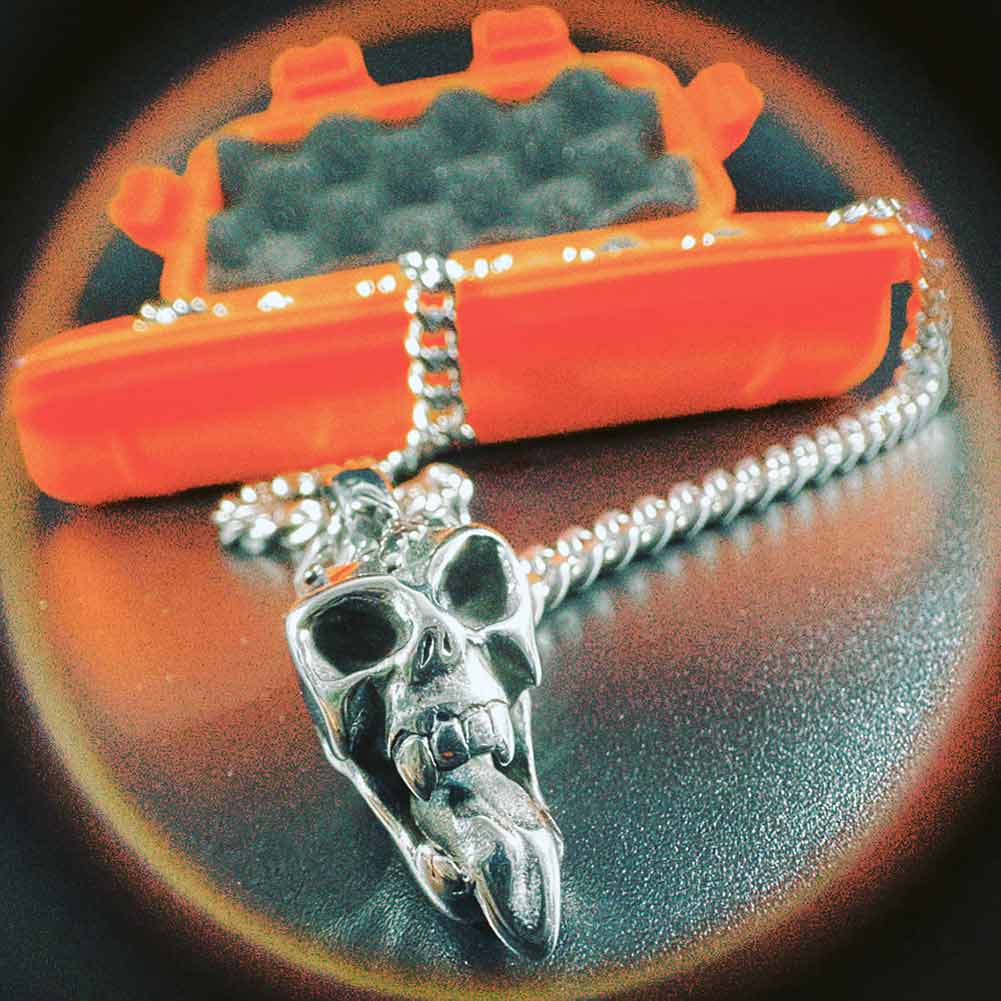 Maggot Brain Pendant Chain Necklaces Personal Fears Personal Fears Maggot Brain Pendant Chain | Punk Jewelry | Goth Necklace