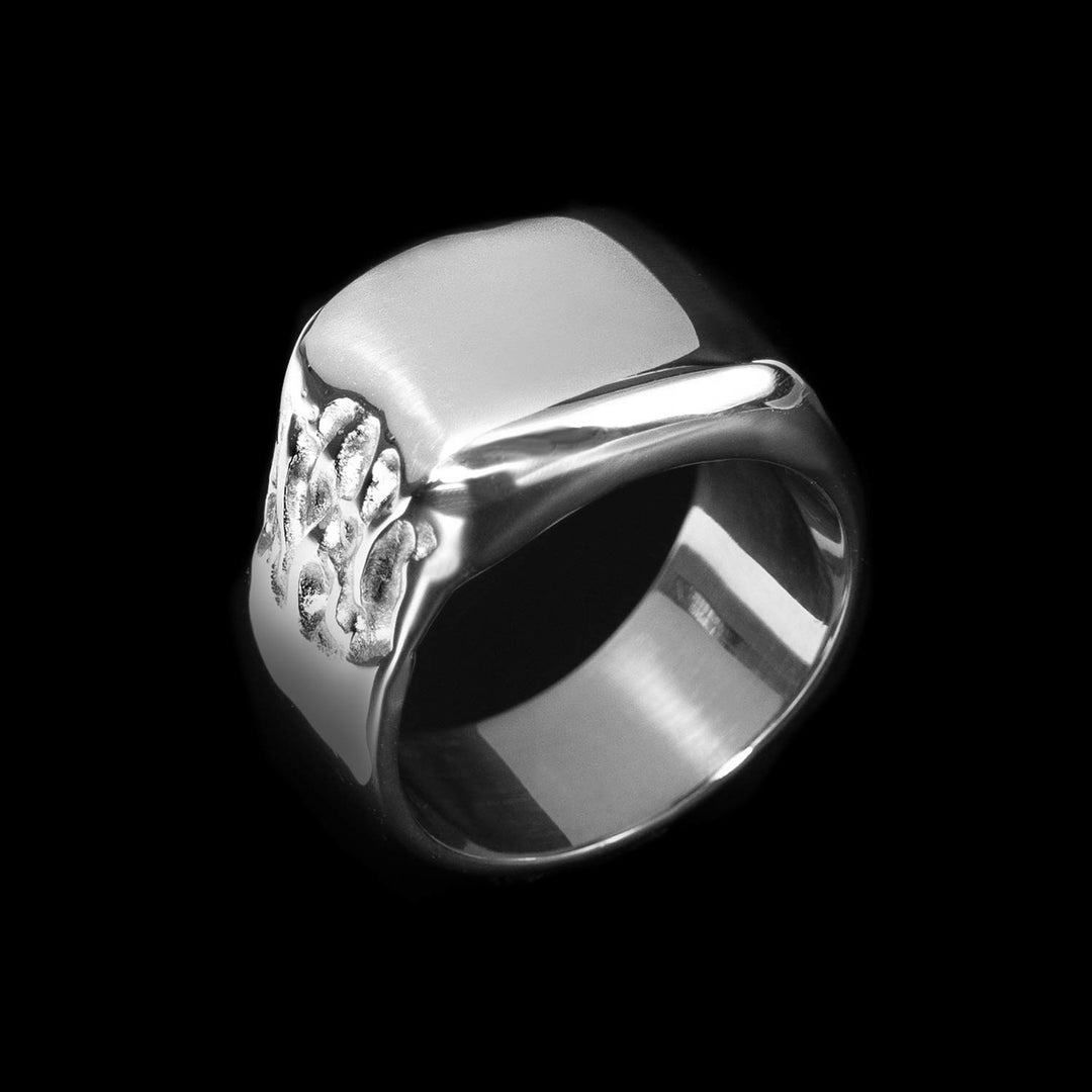 Molten Signet Ring in Stainless steel by Personal Fears