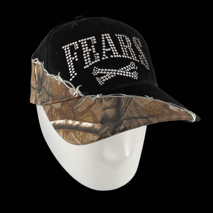 Crossbones Realtree Hat - Black / Brown