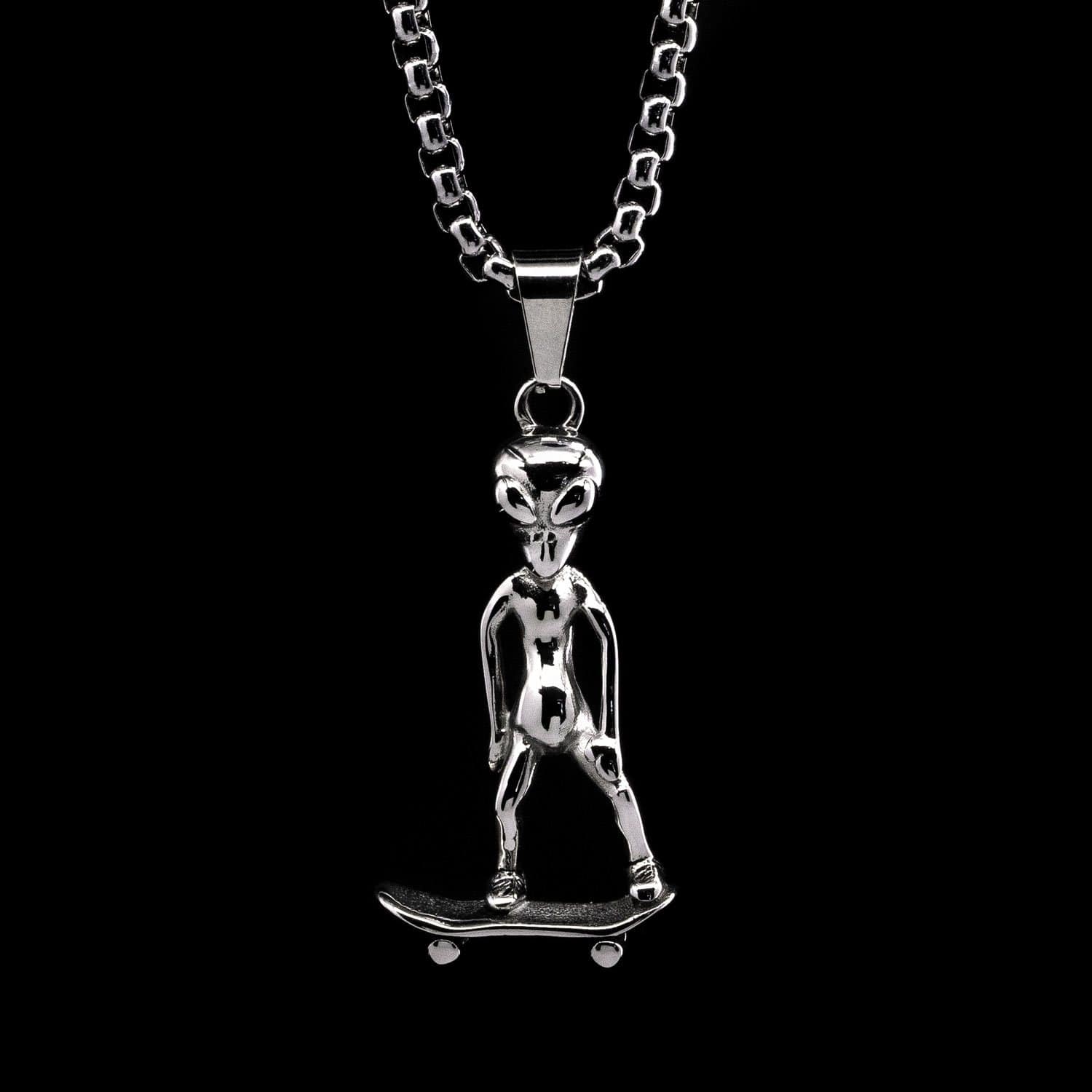 Personal Fears chain Alien Sk8r Pendant Chain Stainless Steel Jewelry