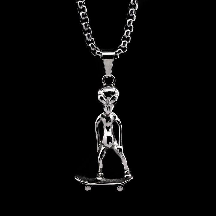 Personal Fears chain Alien Sk8r Pendant Chain Stainless Steel Jewelry