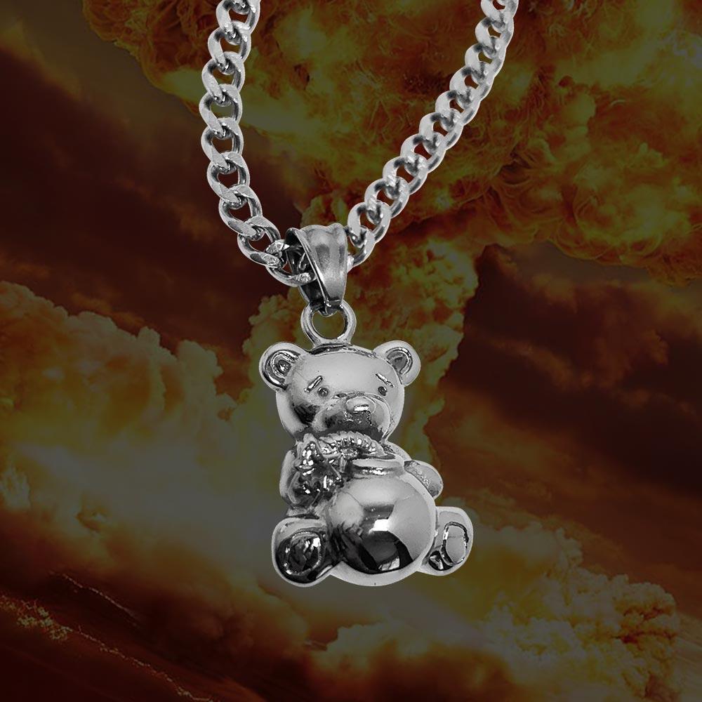 Personal Fears chain Bomb Bear Pendant Chain Stainless Steel Jewelry
