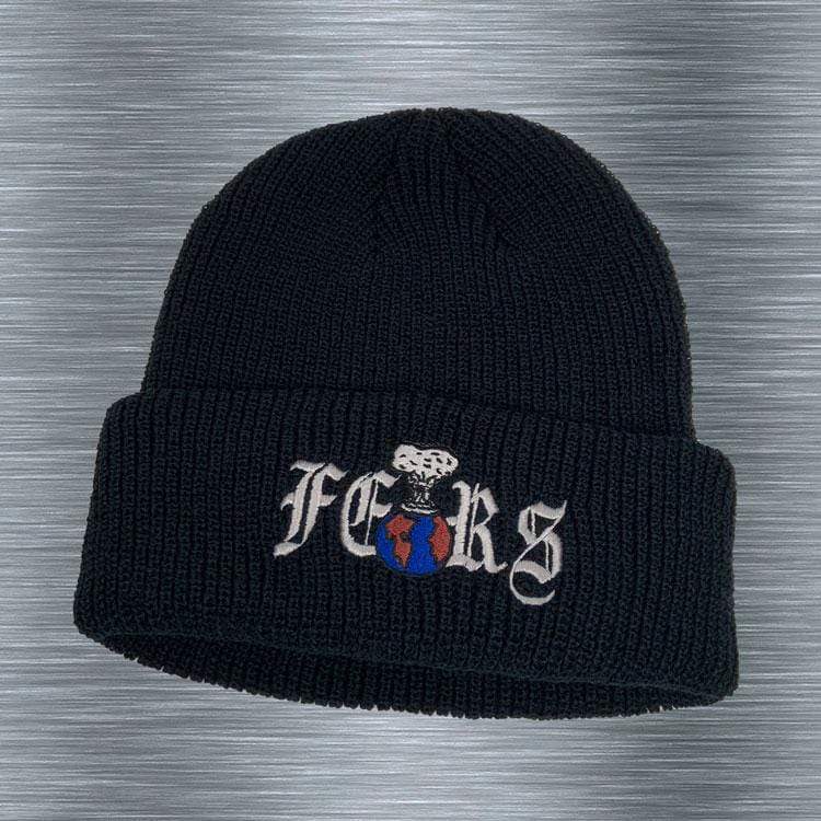Personal Fears Hat Bombed Earth - Embroidered Beanie Stainless Steel Jewelry