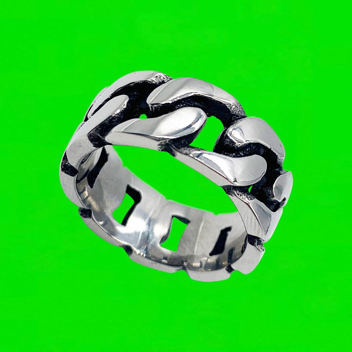 Personal Fears ring Cuban Link Ring - Stainless Steel Stainless Steel Jewelry