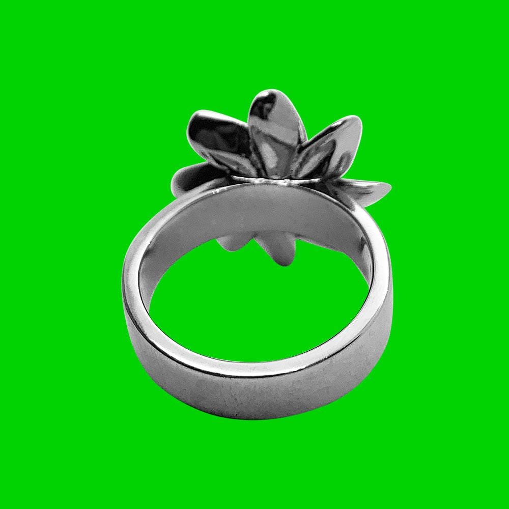 Personal Fears ring Death Flower Ring Stainless Steel Jewelry
