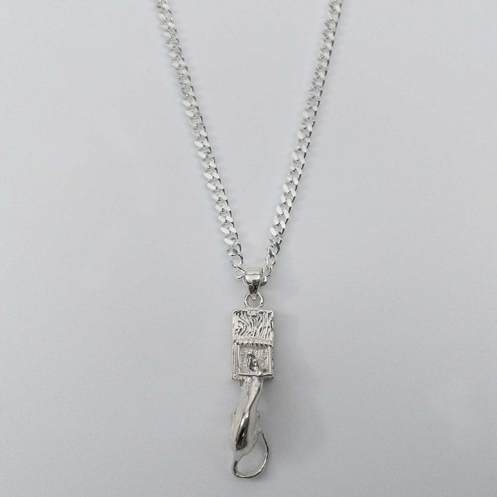 Mouse stuck in mousetrap necklace silver color - Rat Trap Pendant - FEARS 925 by Personal Fears