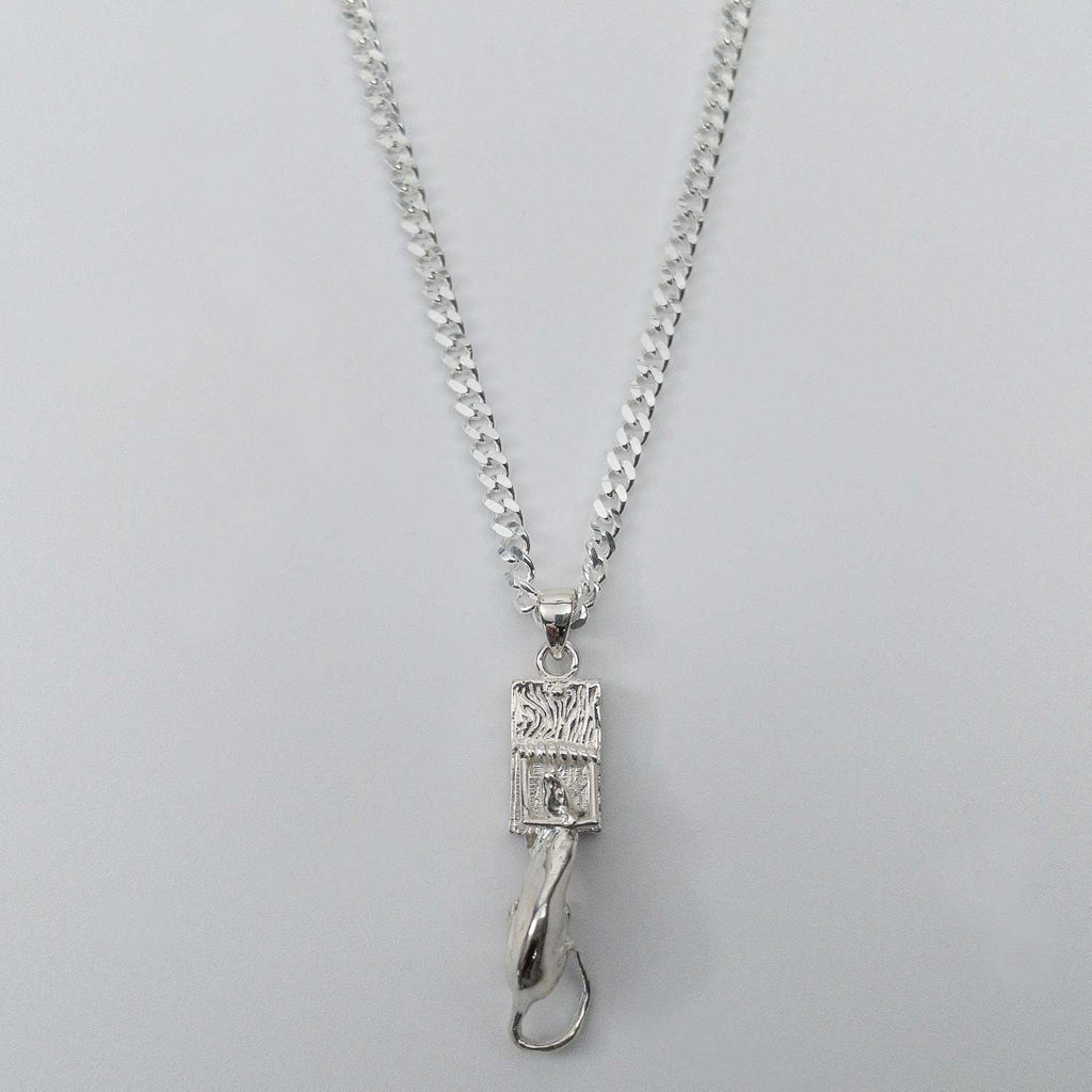 Rat Trap Pendant Silver Charms & Pendants FEARS 925 Personal Fears Rat Trap Pendant 925 Silver | Punk Jewelry | Designer Mens Chain