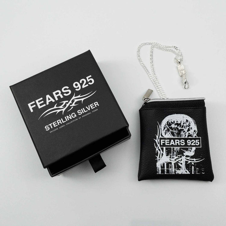 Black box with PU leather pouch, packaging for FEARS 925 by Personal Fears