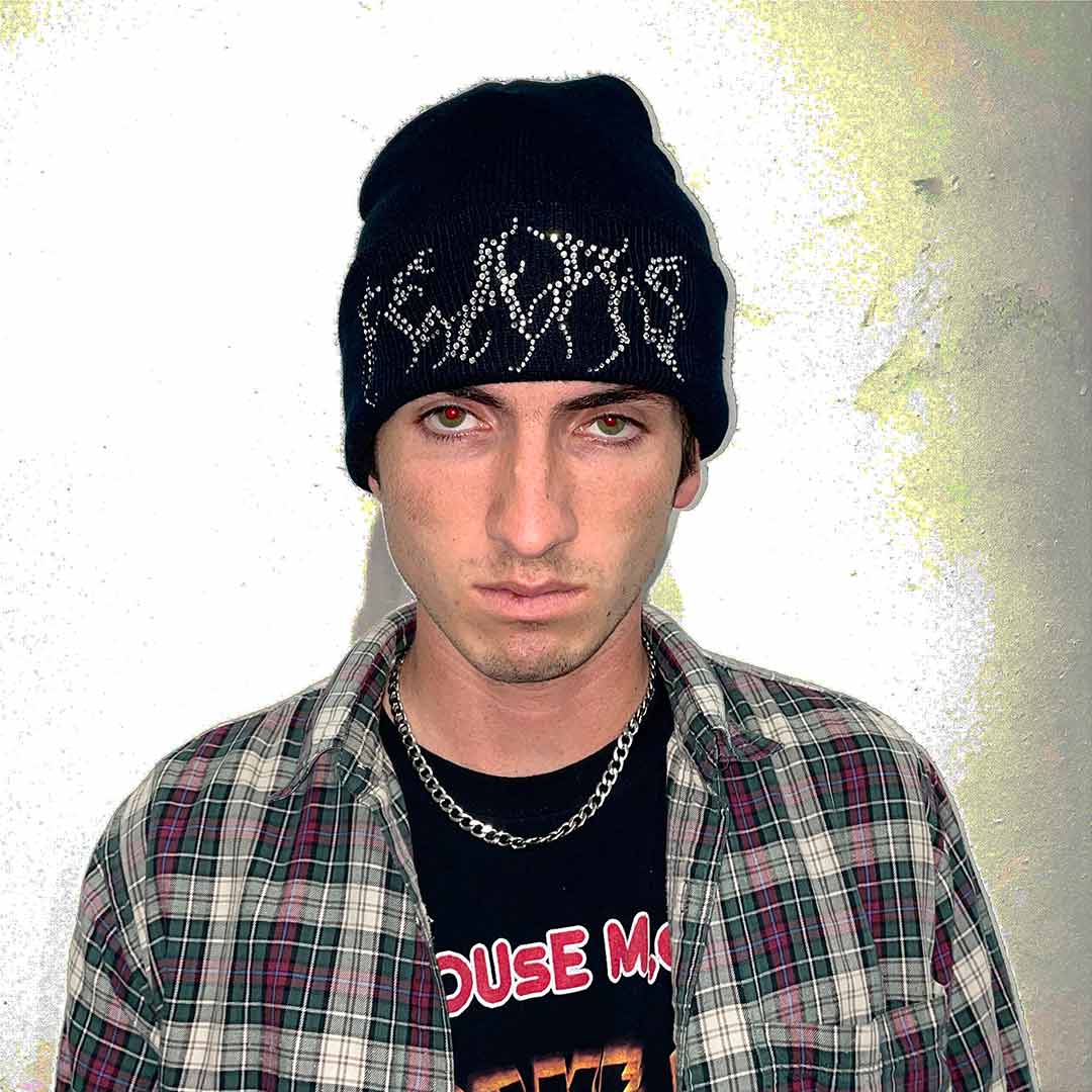 Rhinestone Beanie - Limited Release Hat Personal Fears Personal Fears Rhinestone Beanie | Skater Hats | Rhinestone Hat