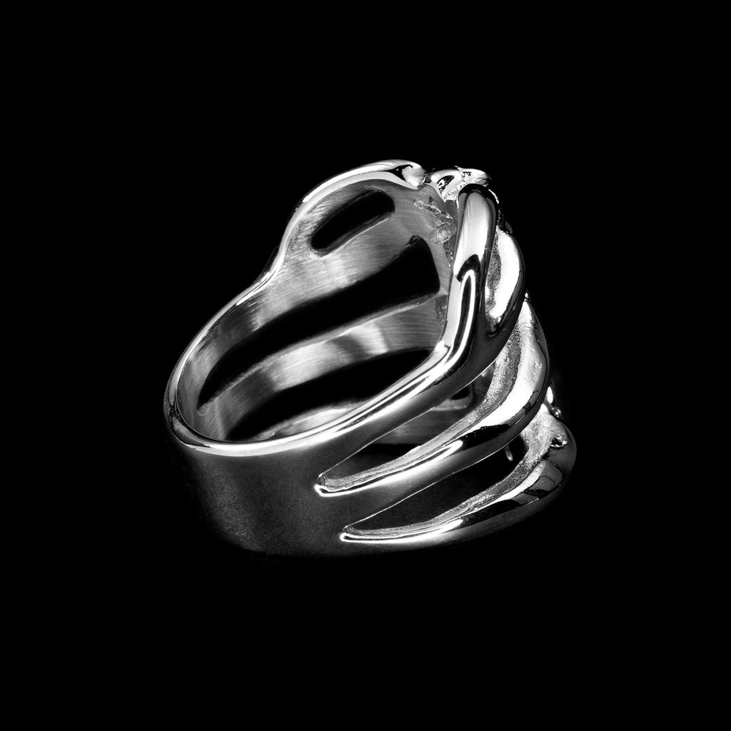 Ribcage Ring Rings Personal Fears Personal Fears Ribcage Ring | Bone Ring | Mens Silver Ring
