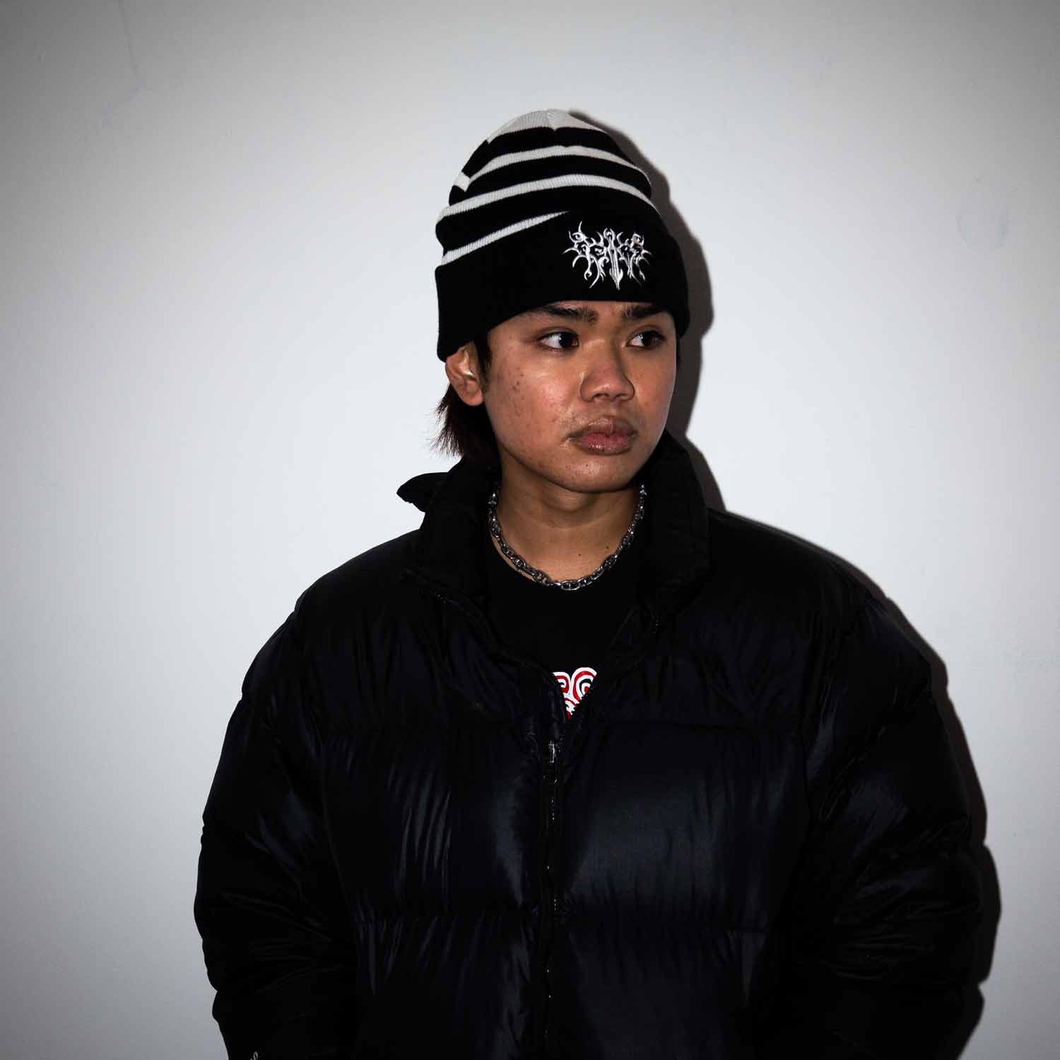 Slaughter Bug Lined Beanie - B&W