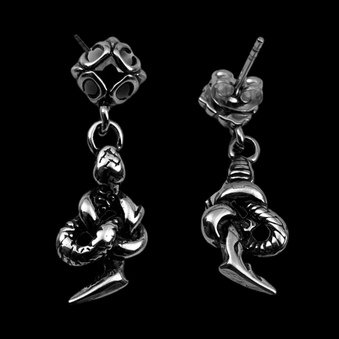 Snake Charm Earring earring Personal Fears Personal Fears Snake Charm Earring - Cool Earrings - Stainless Steel