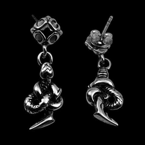 Snake Charm Earring earring Personal Fears Personal Fears Snake Charm Earring - Cool Earrings - Stainless Steel