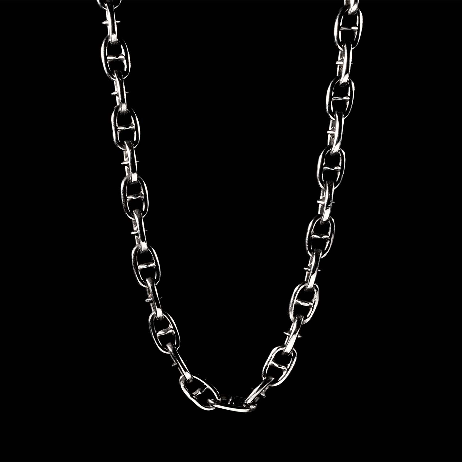 Spiked Anchor Chain Necklace Necklaces Personal Fears Personal Fears Spiked Anchor Chain Necklace | Punk Necklace | Punk Jewelry
