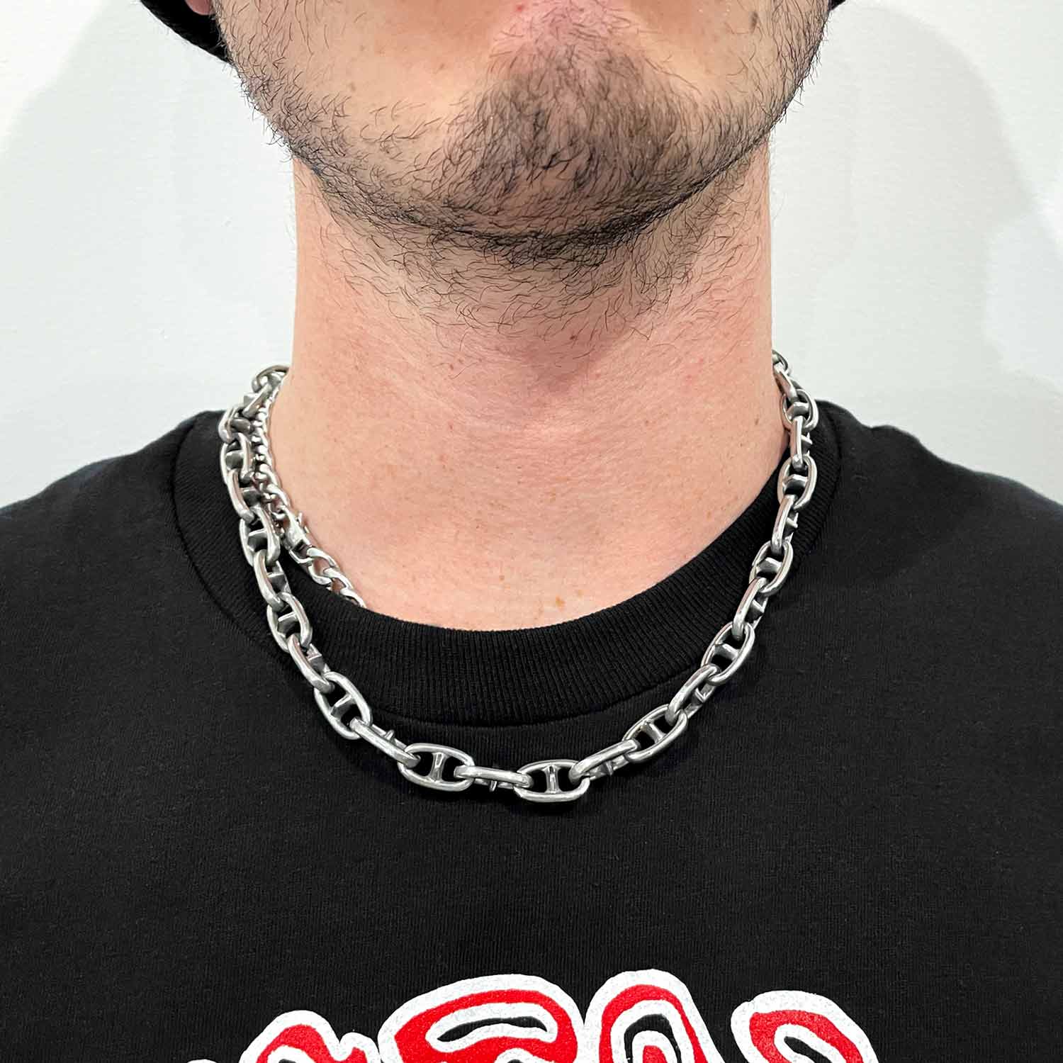 Spiked Anchor Chain Necklace Necklaces Personal Fears Personal Fears Spiked Anchor Chain Necklace | Punk Necklace | Punk Jewelry