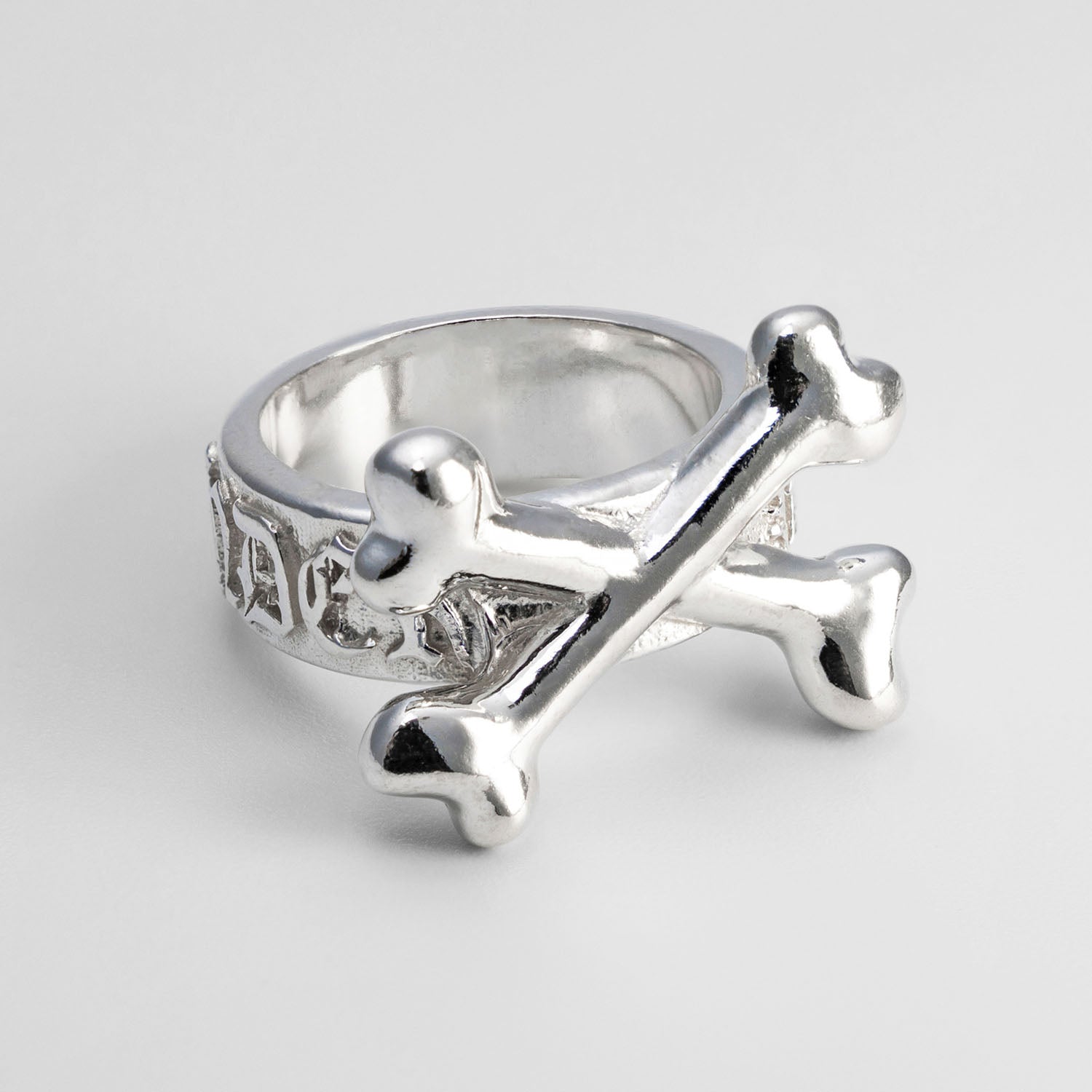 Never Surrender Crossbone Ring - Sterling Silver Rings FEARS 925 Personal Fears Never Surrender Ring | Sterling Silver Cross Bone | Luxury Jewelry