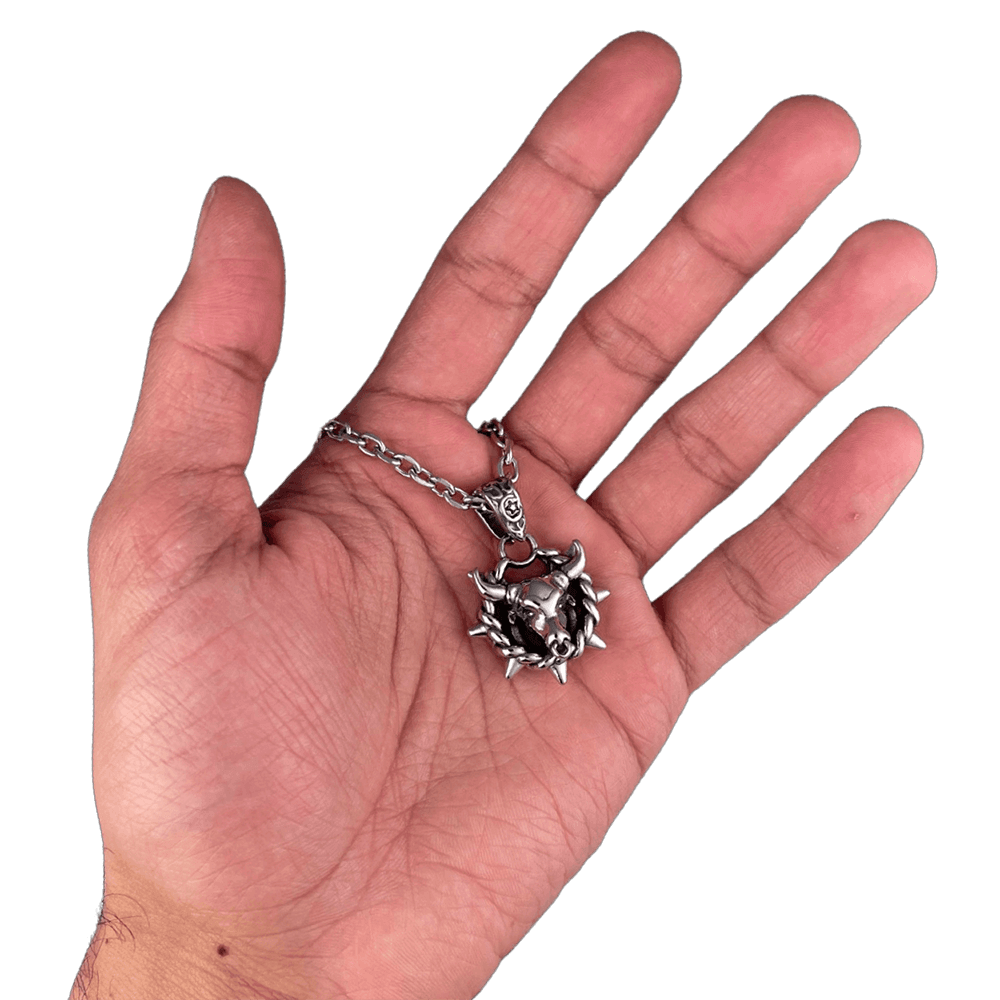 Taurus Necklace Pendant - In Hand - Personal Fears