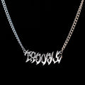 Trouble Nameplate Chain - Stainless Steel Necklaces Personal Fears Personal Fears Trouble Nameplate Chain | Cute Jewelry | Y2K Necklace 