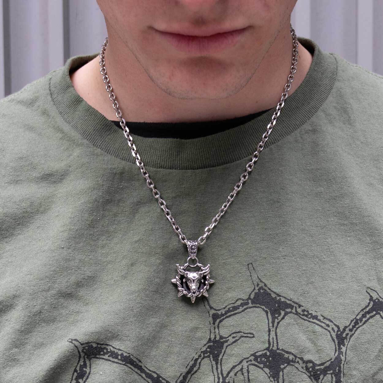 Taurus Necklace Pendant - On Body - Personal Fears