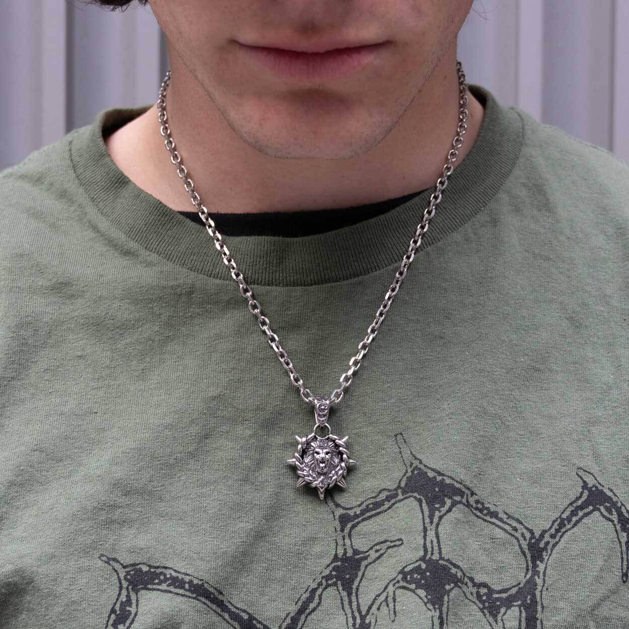 Leo Necklace Pendant - On Body - Personal Fears