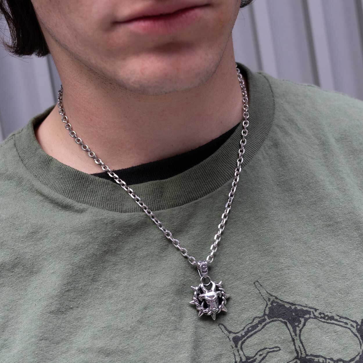 Capricorn Necklace Pendant - On Body - Personal Fears